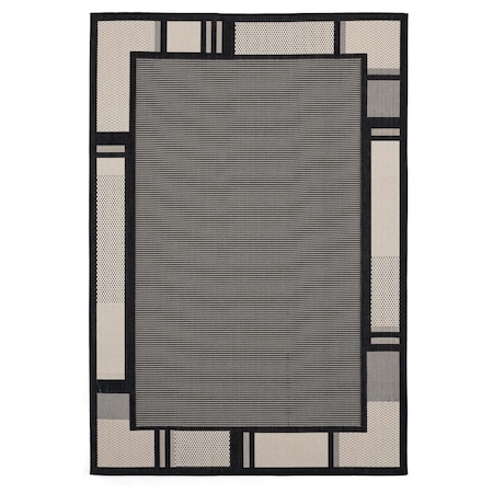 United Weavers Of America 7 ft. 10 in. x 10 ft. 6 in. Augusta Matira Black Rectangle Oversize Rug 3900 10870 912
